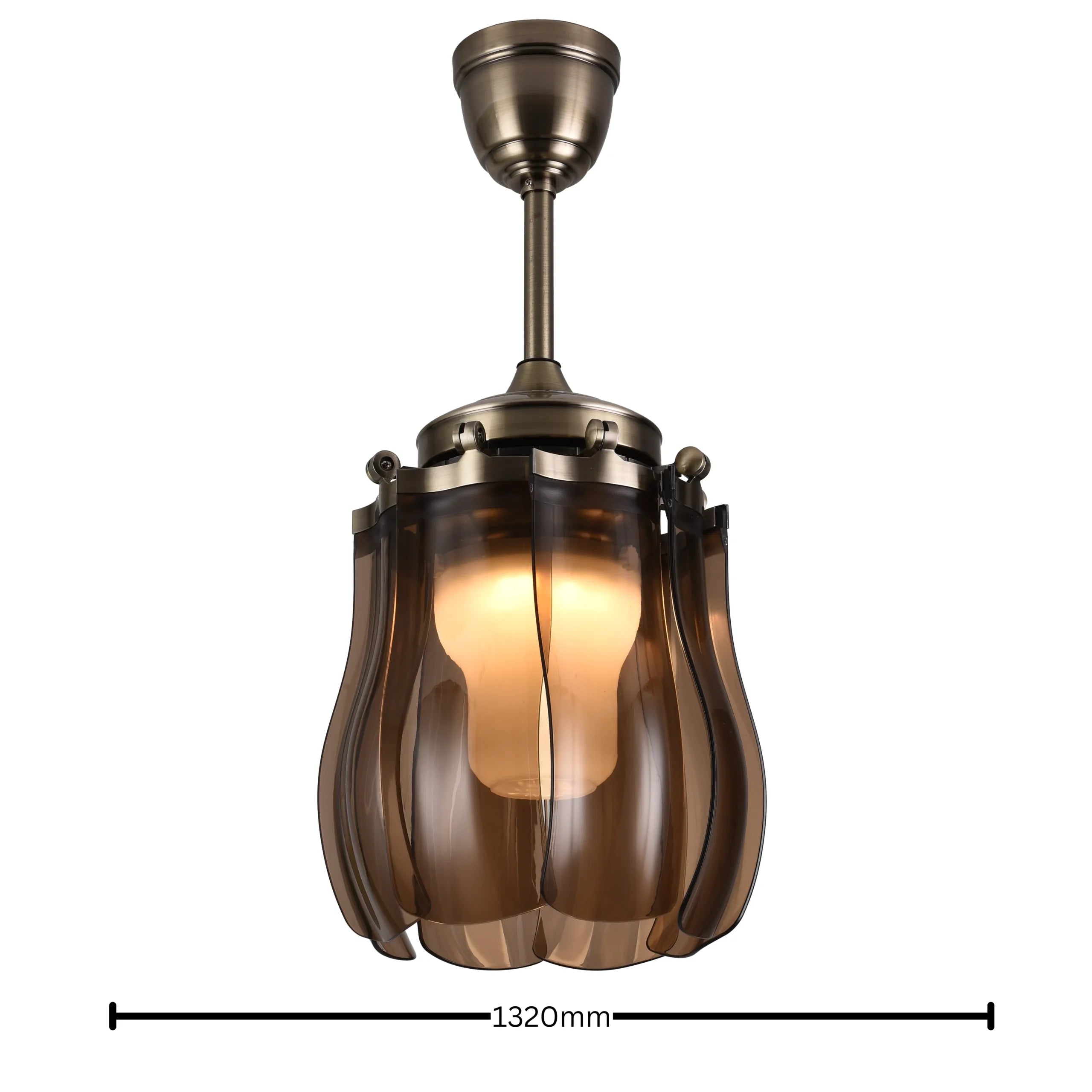 Dodo (With lamp) Ceiling Fan | 40W BLDC Motor | Acrylic Body