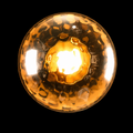 Solaris EmberSphere Amber Glass LED Wall Light