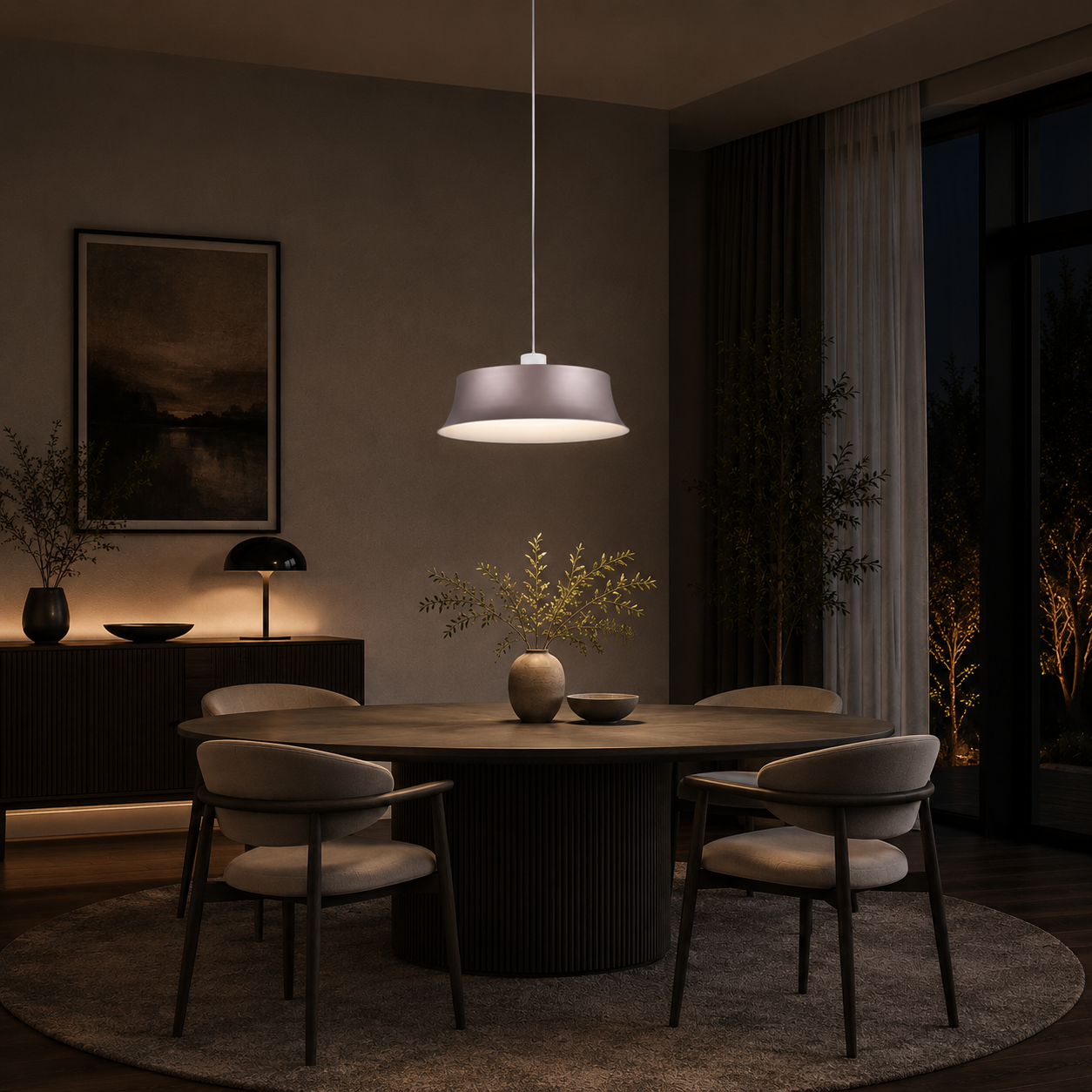 CoralGlow Modern Hanging Pendant Light