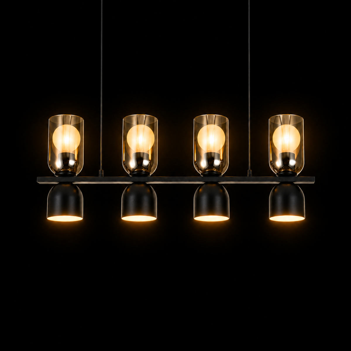 FusionGlow 4-Light Suspension Chandelier