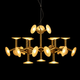 Aurelio Modern Brass Disc Chandelier