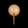 Solara Refract - Art Deco Glass Wall Sconce with Brass Accent