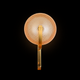 Solara Refract - Art Deco Glass Wall Sconce with Brass Accent