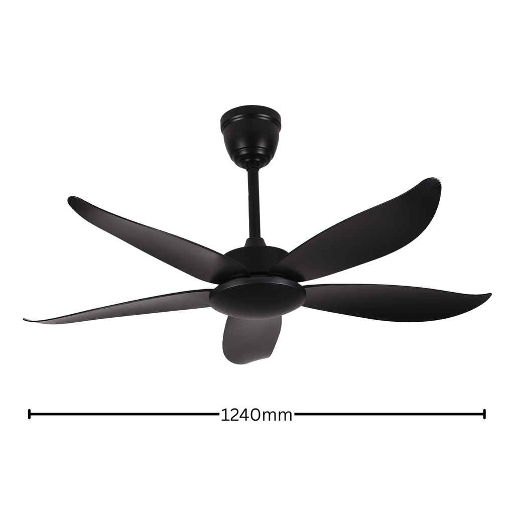 Falcon V (Moonlight Black) | 45W BLDC Motor | 1240mm | ABS Body