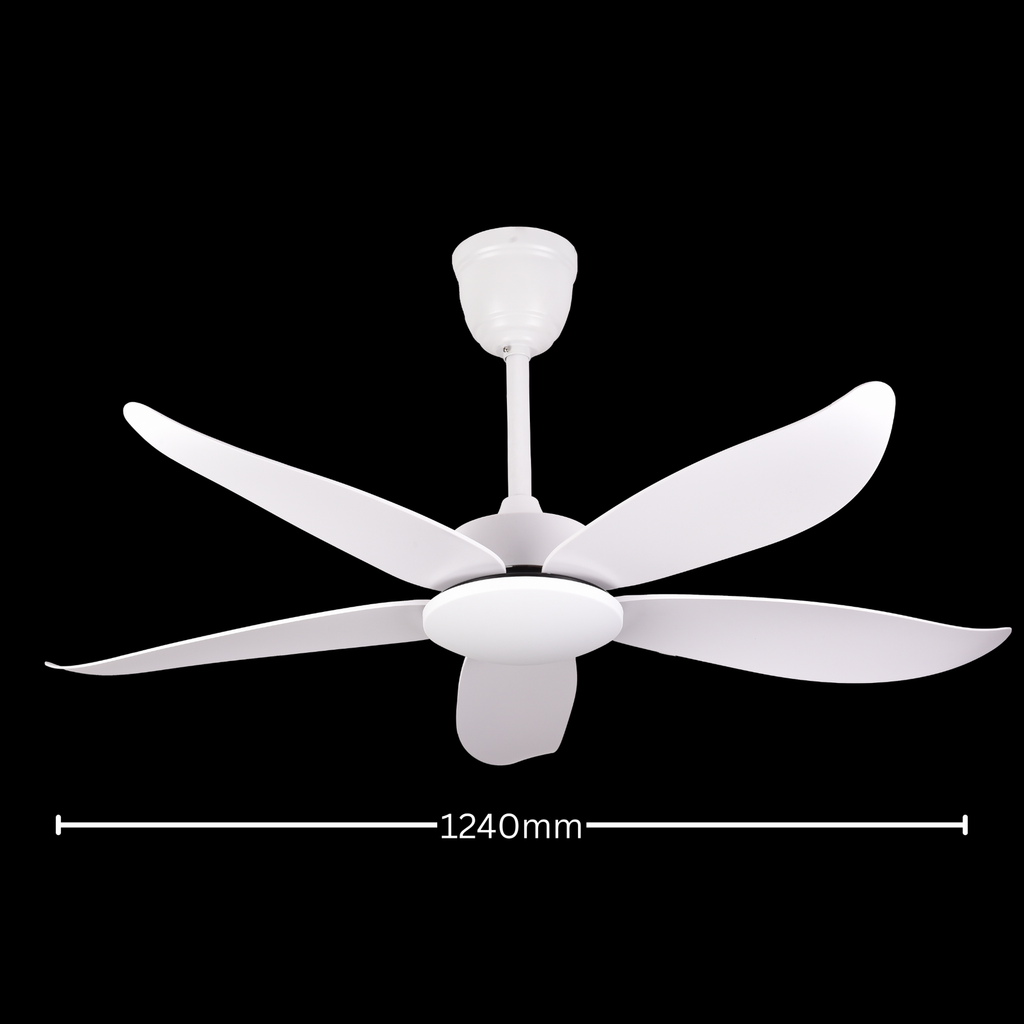Falcon V (Pearl White) | 45W BLDC Motor | 1240mm | ABS Body