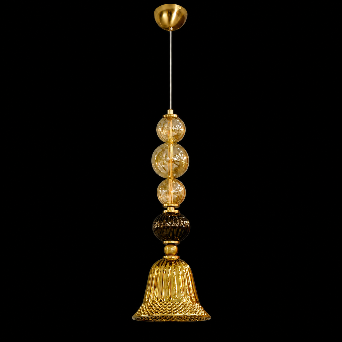 Aurora Bell Pendant Light – Elegant Luxury with Artistic Brilliance