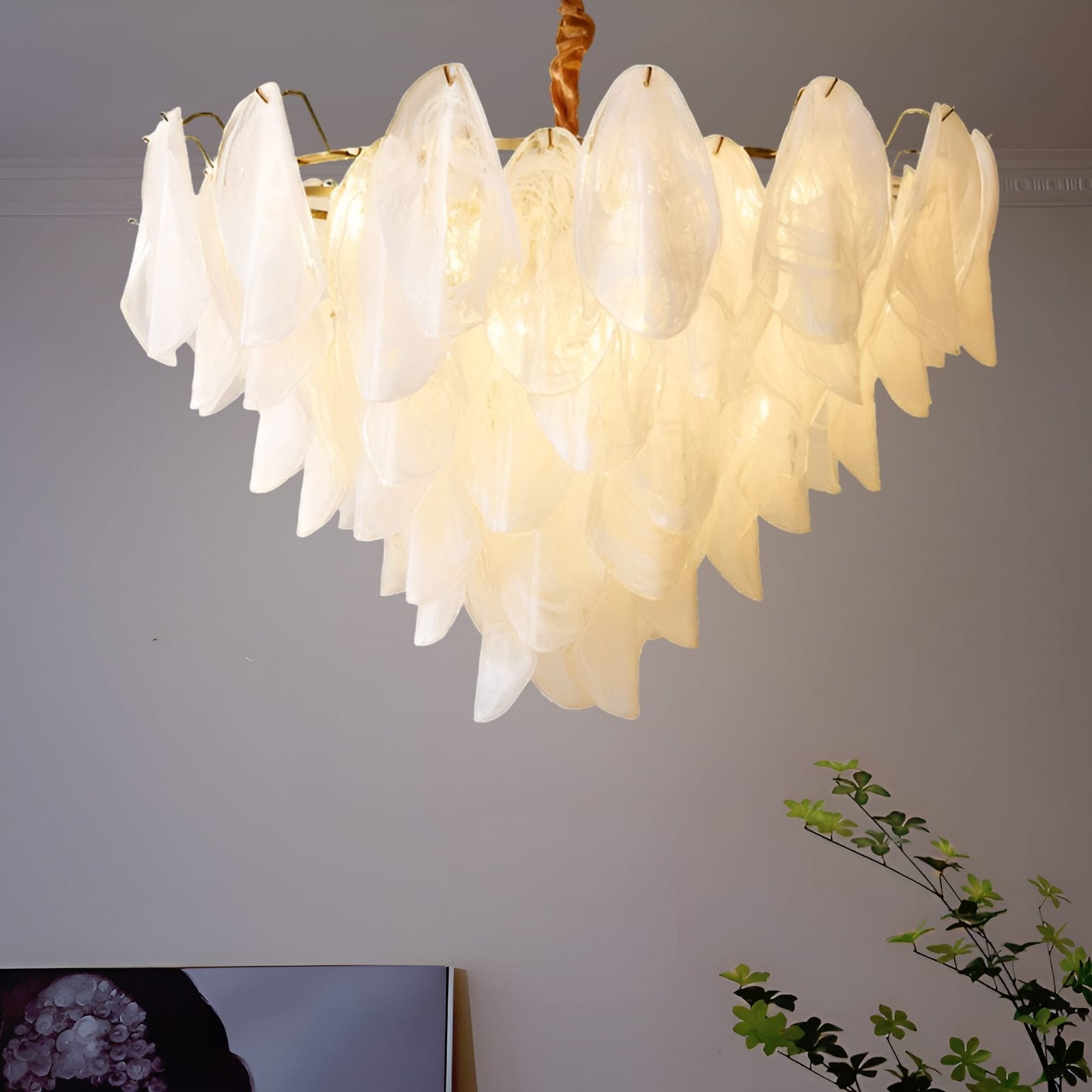 Glacial Glass Chandelier