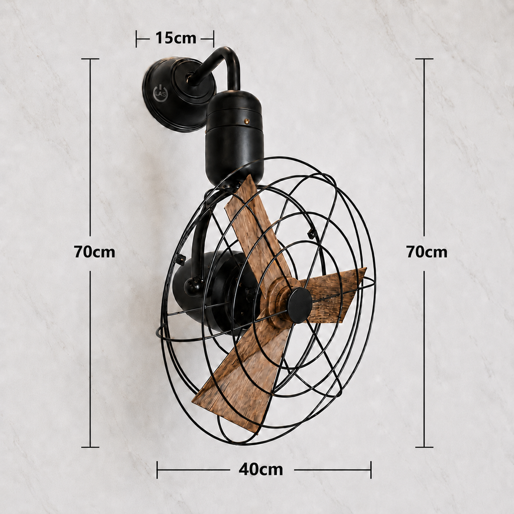 Canary Wall Mounted Fan with Cage | 15W BLDC Motor | 360mm | ABS Body