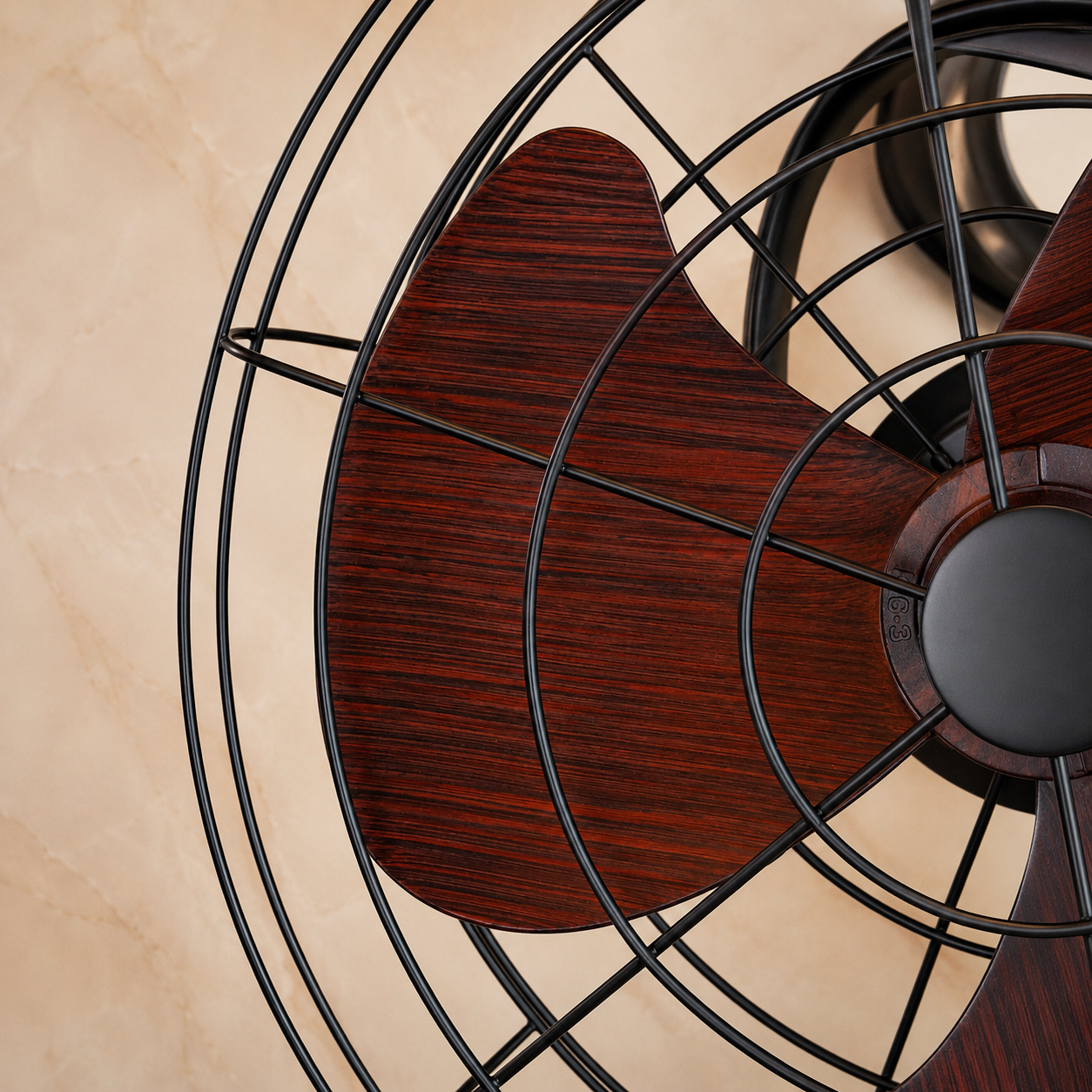Toucan Brown Wall Mounted Cage Fan