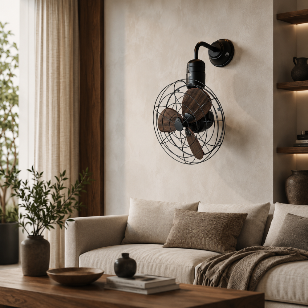 Ostrich Wall Mounted Caged Fan | 15W BLDC Motor | Metal Body
