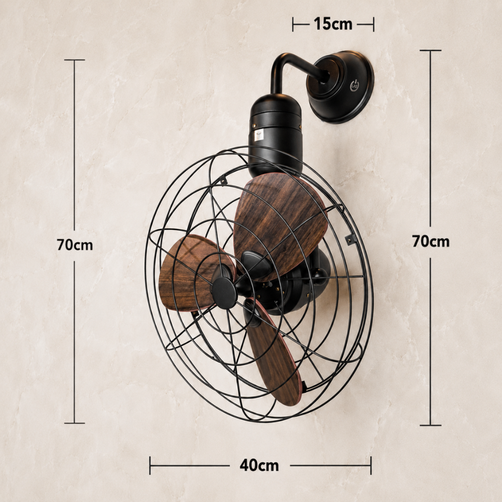 Ostrich Wall Mounted Caged Fan | 15W BLDC Motor | Metal Body