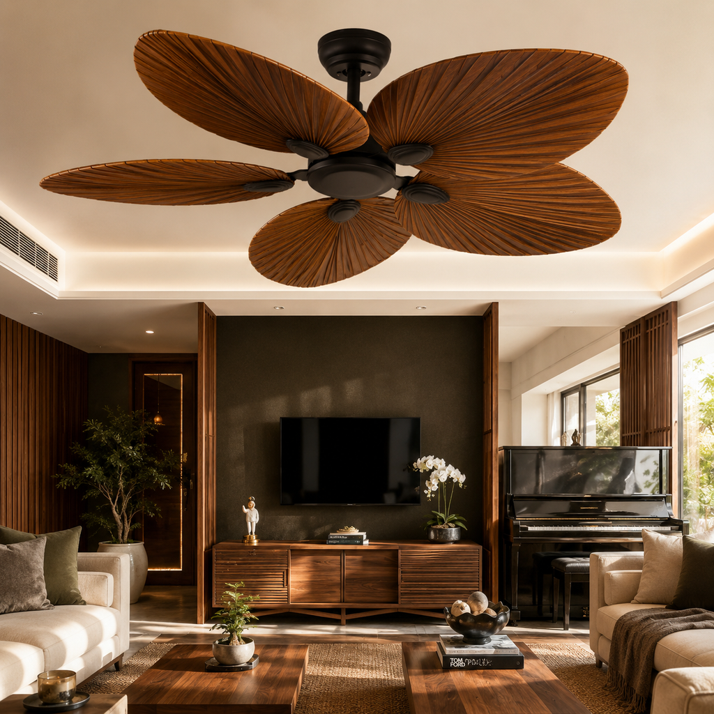 Harrier Dark Brown Ceiling Fan | 40W BLDC Motor | 1320mm | Metal Body