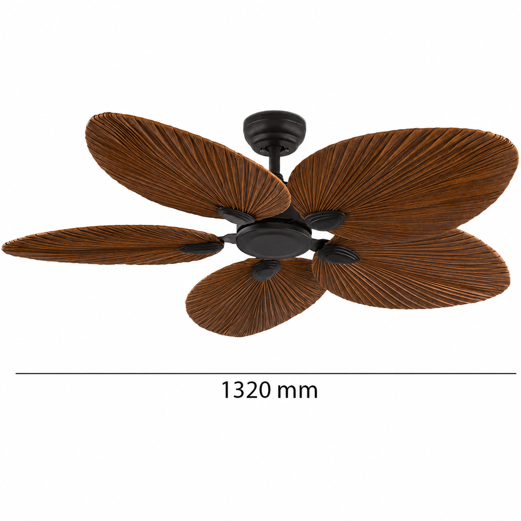 Harrier Dark Brown Ceiling Fan | 40W BLDC Motor | 1320mm | Metal Body