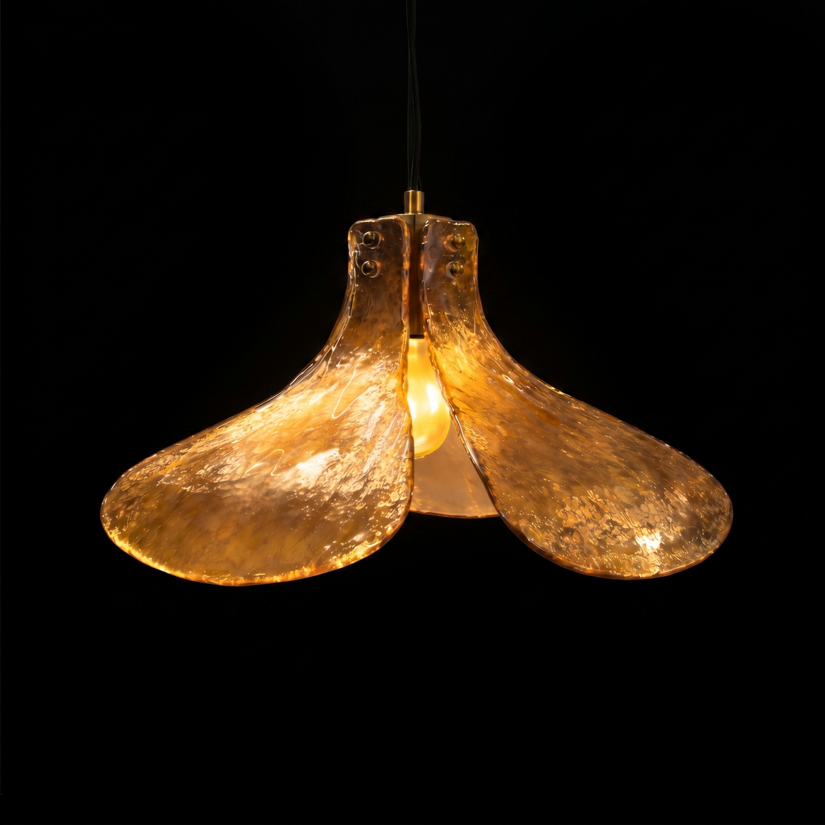 Aurenthia MoltenPetal Glass Pendant Light