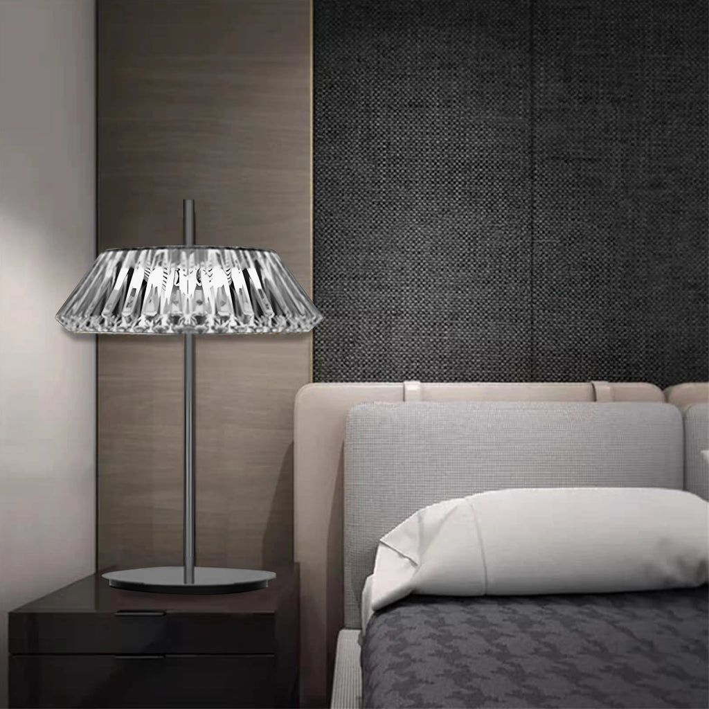 Crystal Halo Modern Table Lamp