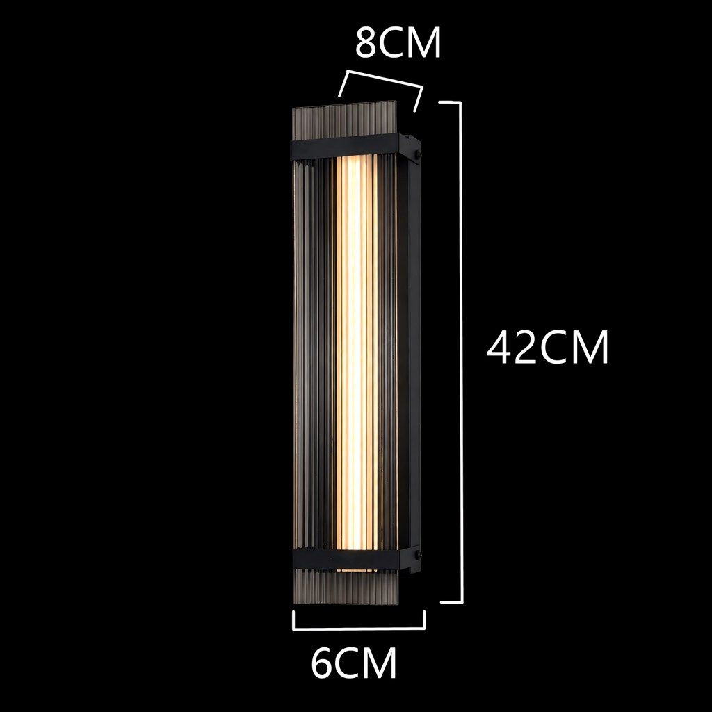 Obsidian Reed Linear Wall Sconce