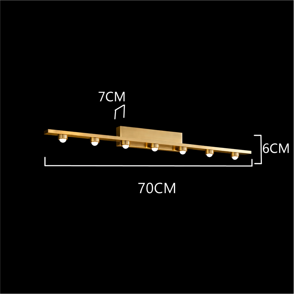 Luxora Seven Beam Wall Light