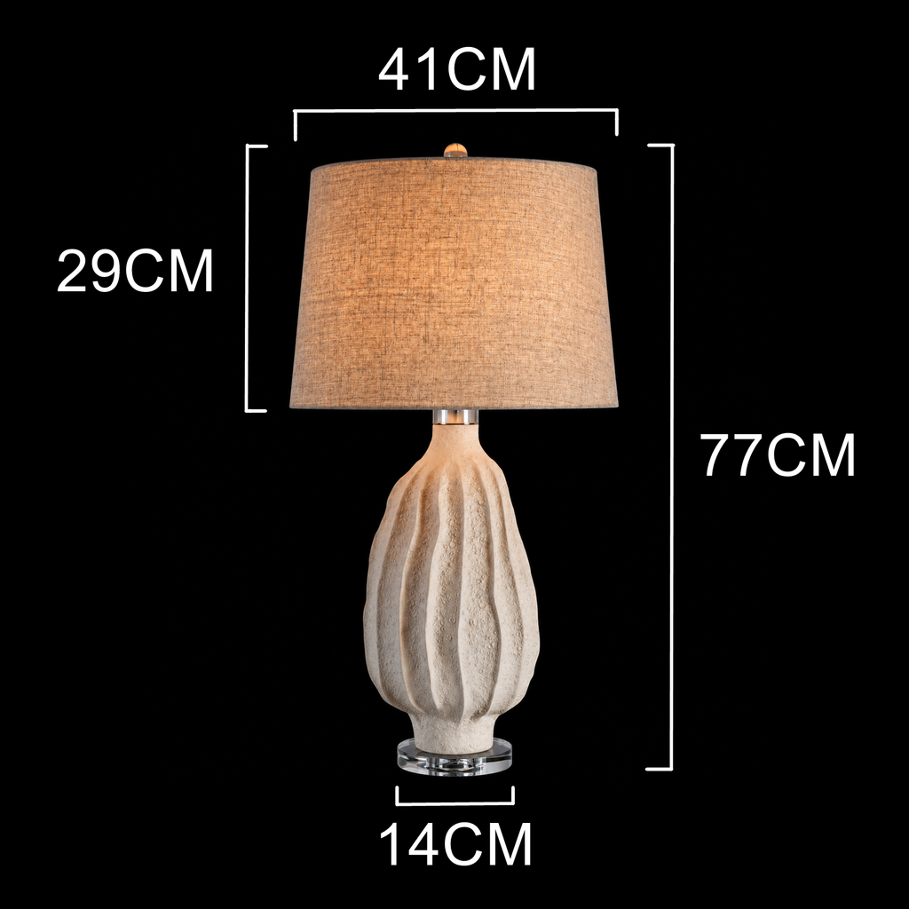 Dune Sculpt Ceramic Table Lamp