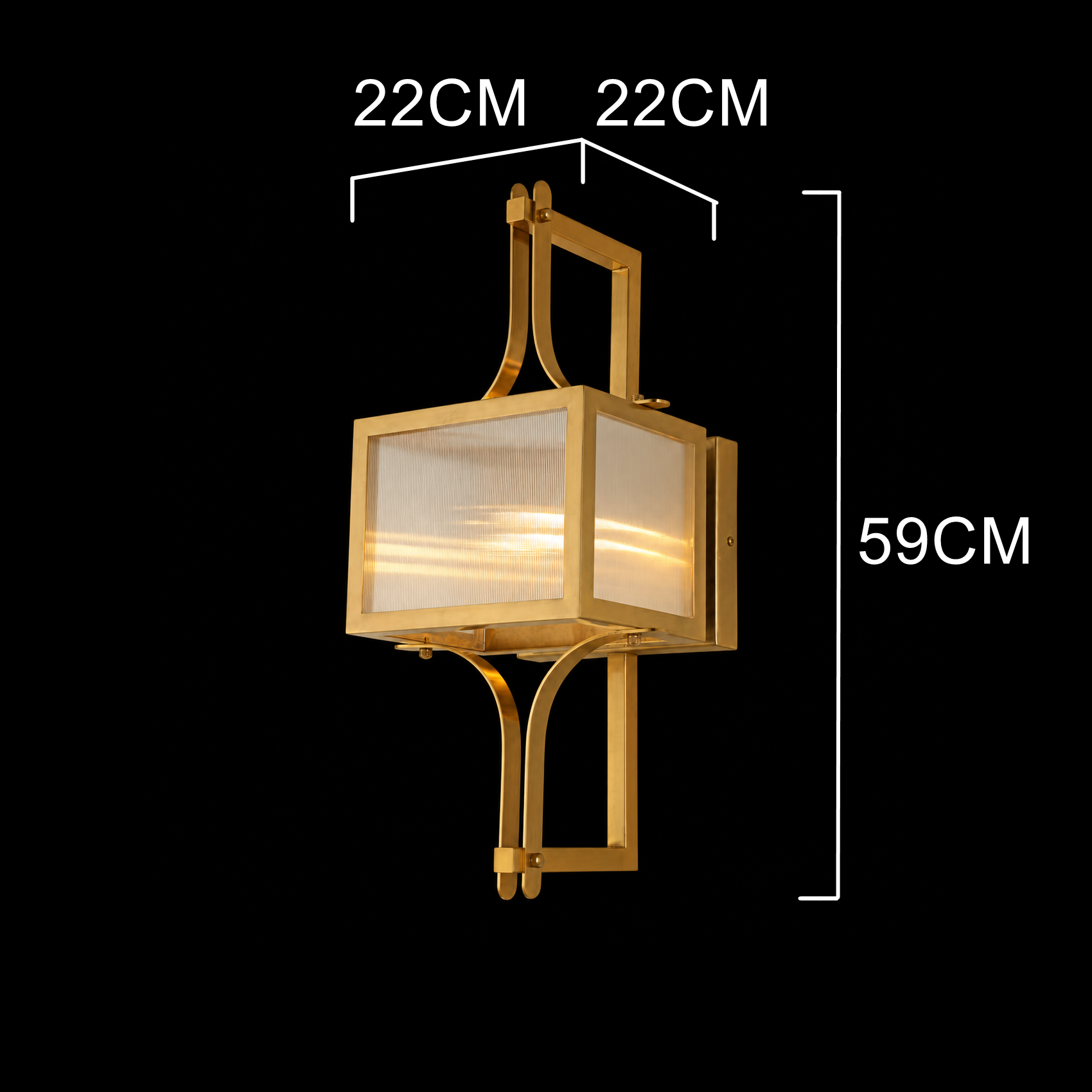 Monarch Brass Lantern Wall Sconce