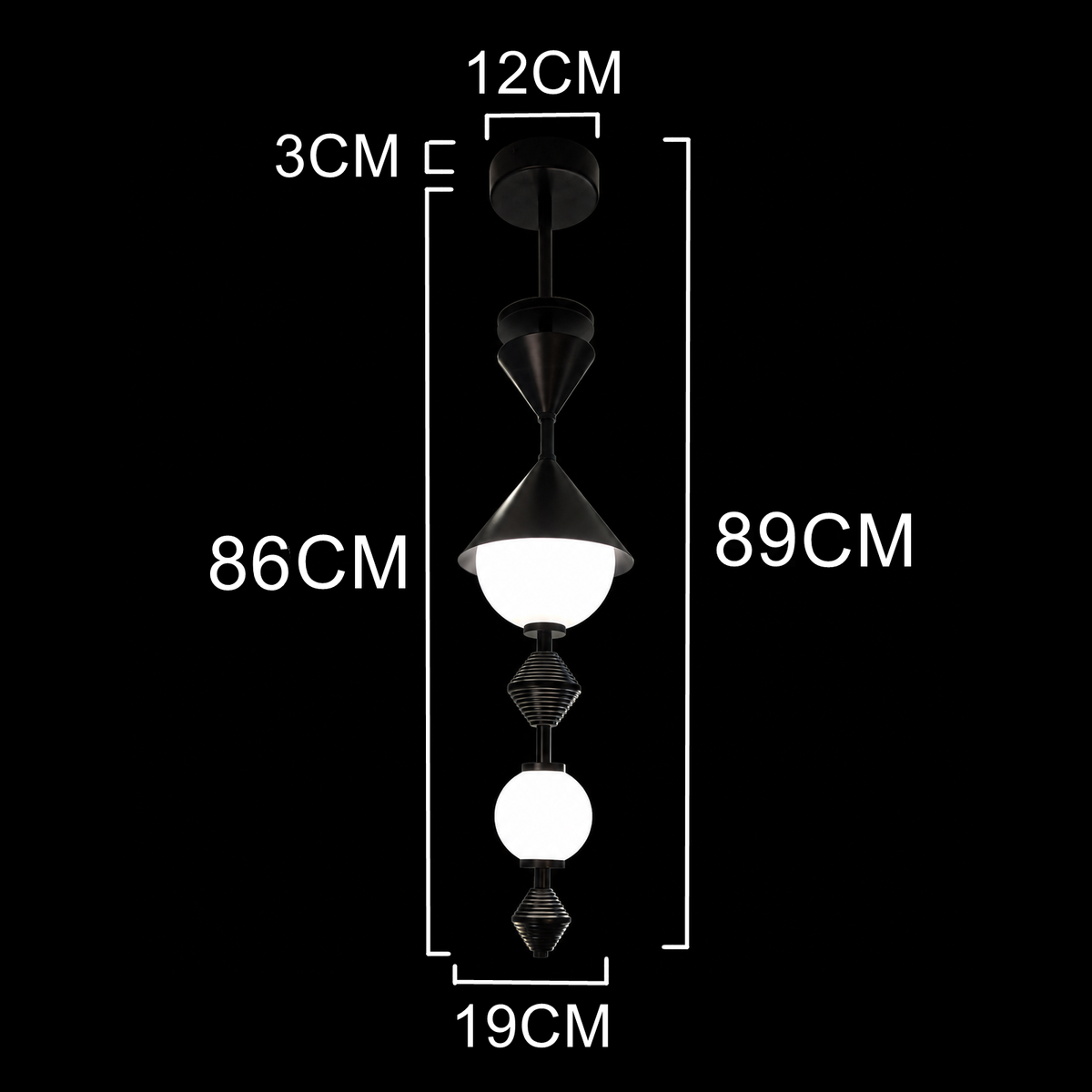 Obsidian Orbit Pendant Light – Architectural Luxury Lighting