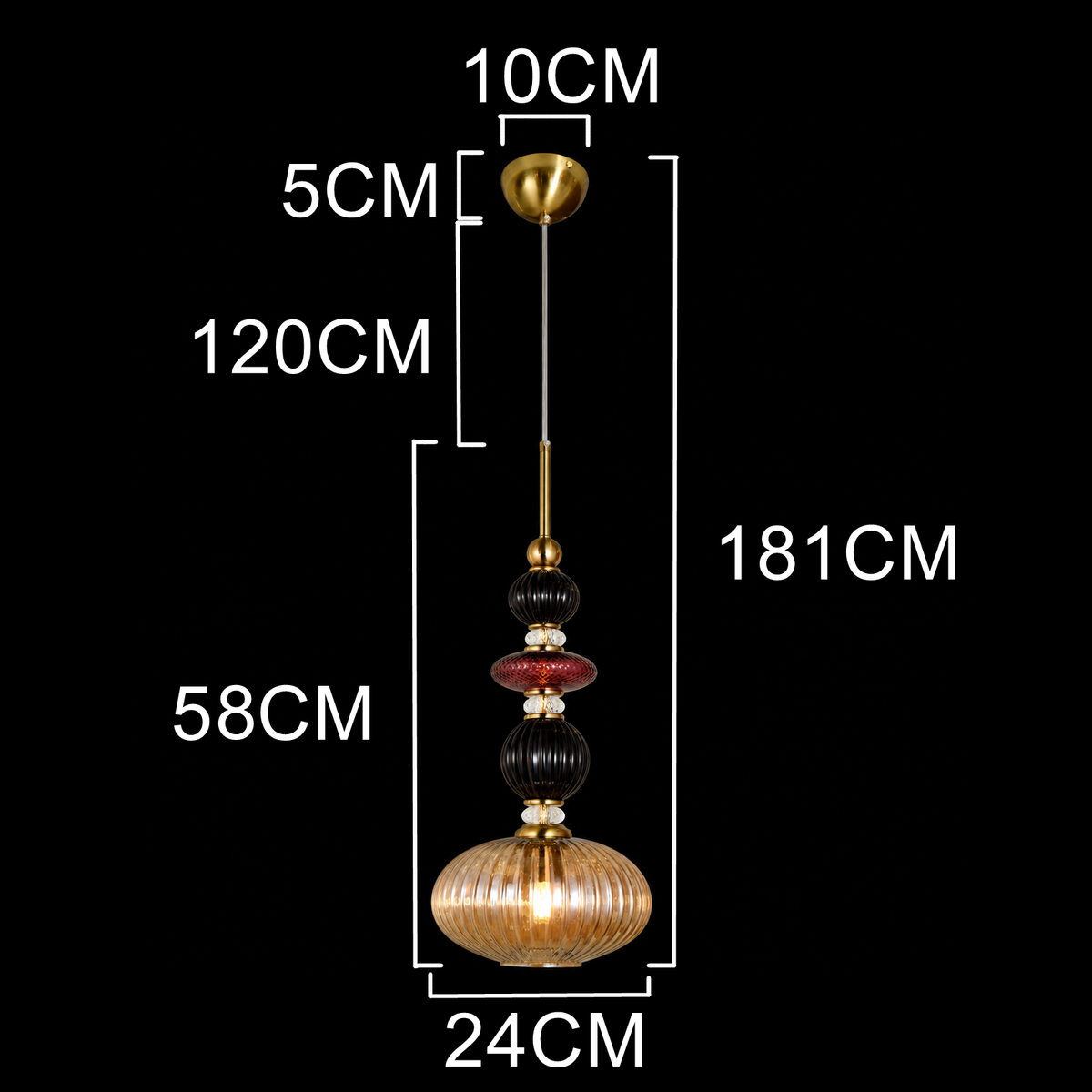 Royal Ember Pendant Light – Artistic Luxury with Timeless Elegance