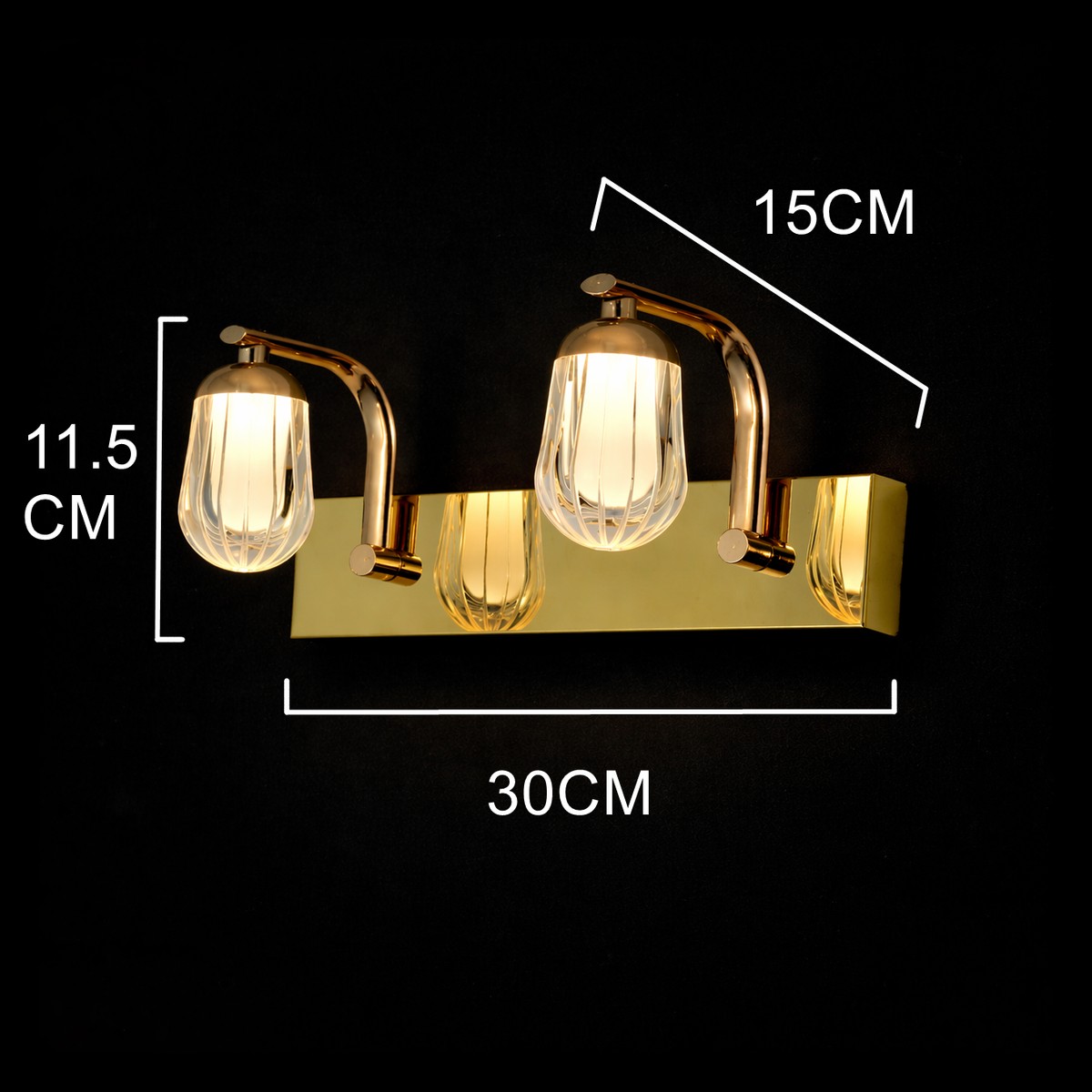 Aurum Glow Double Wall Lamp