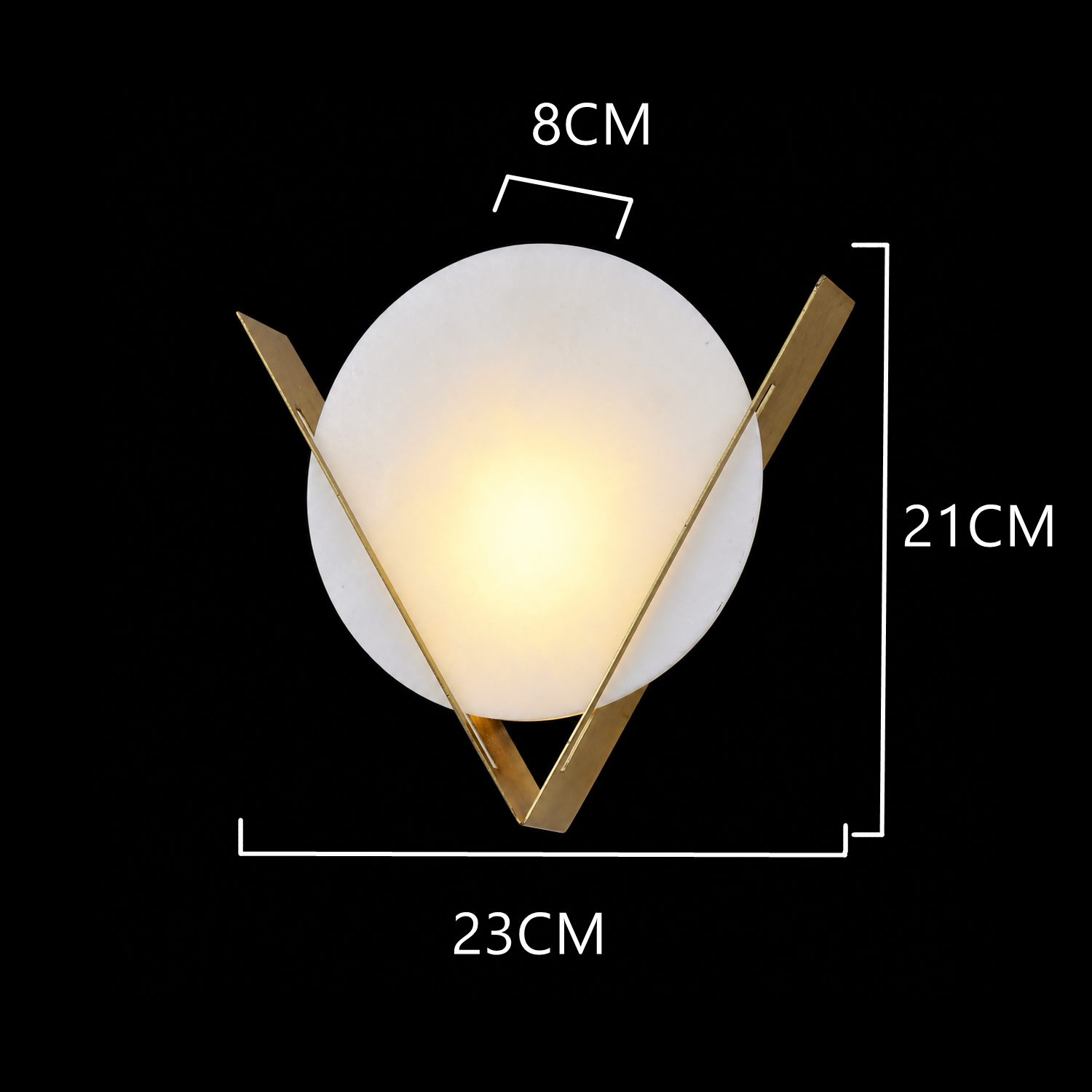 Mooncrest Gold Wall Sconce Light