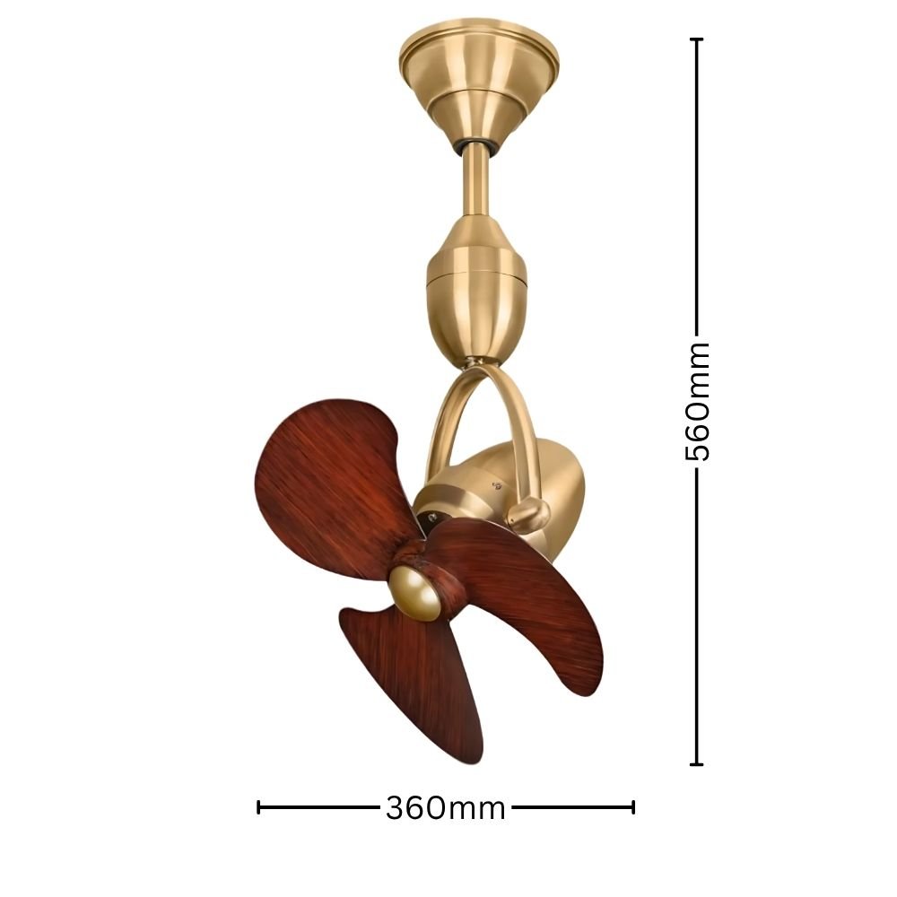 Toucan Golden Ceiling Fan | 15W BLDC Motor | ABS Body | Metal Frame