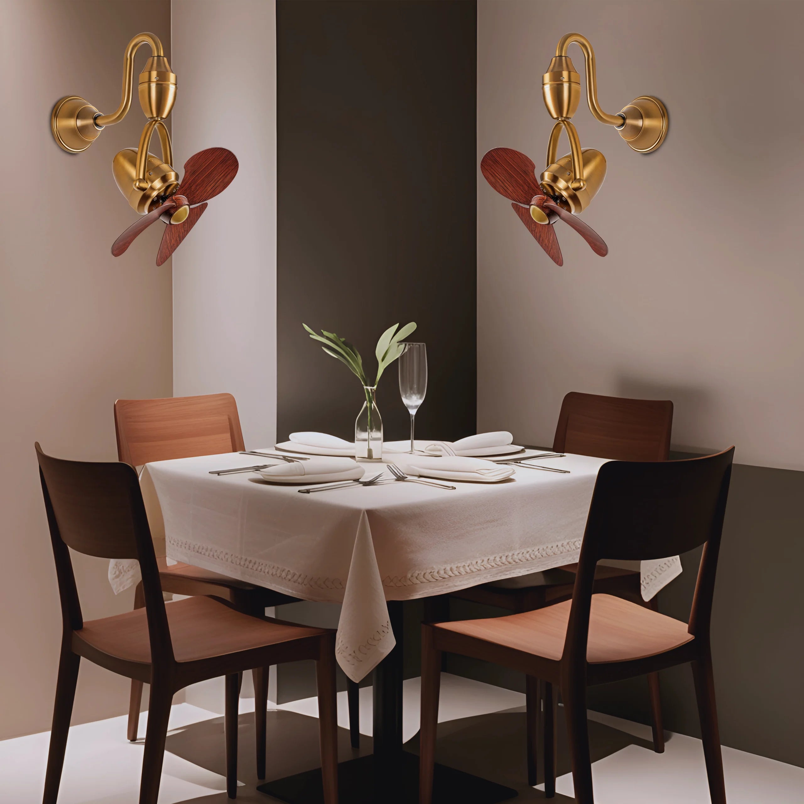 Toucan Golden Wall Mounted Fan | 15W BLDC Motor | ABS Body