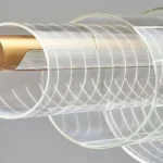 Cinnamon Aesthetic Glass Chandelier-5