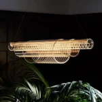 Cinnamon Aesthetic Glass Chandelier-6