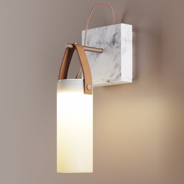 Atelier (Glass, Leather) LED Wall Lamp