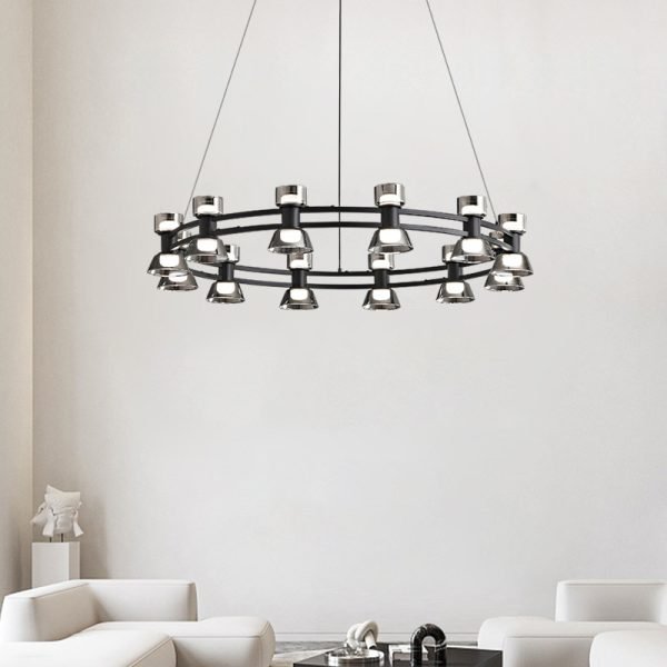 Black Swift 12 LED Chandelier