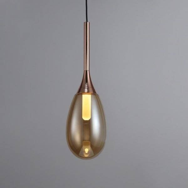 Amber Drop Glass Pendant Lamp luxury lighting home decor store india