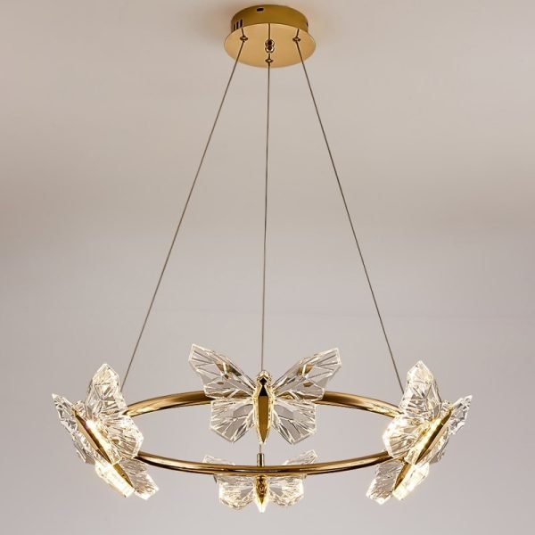 Flutter Gold 6 Hanging Lamp luxury lighting home decor store india