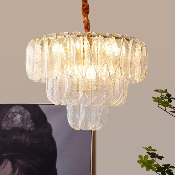 Mimosa (Round) Glass Chandelier luxury lighting home decor store india