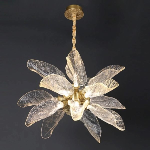 Summer Leaves Round (18) LED Chandelier luxury lighting home decor store india