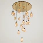Aurora Droplets Chandelier (Amber)