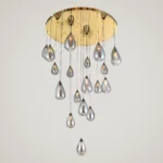 Aurora Droplets Chandelier (Smokey)