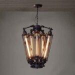 Rustic Refuge Wide Iron Pendant Light
