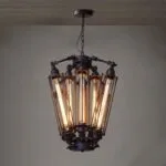 Rustic Refuge Wide Iron Pendant Light