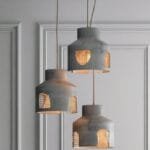 Modern Muse (Wide) Natural Cement Pendant