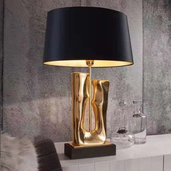 Golden Bloom (Resin) Table Lamp