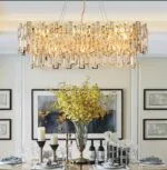 Moziak Oval Crystal Chandelier