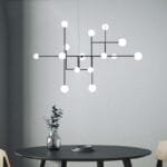 Cosmic Symphony Glass Globe Chandelier