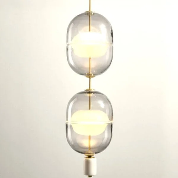 Celine Glass (Dual Head) Pendant Lamp