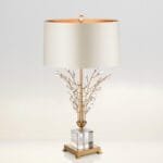 Silver Bud Glass Table Lamp