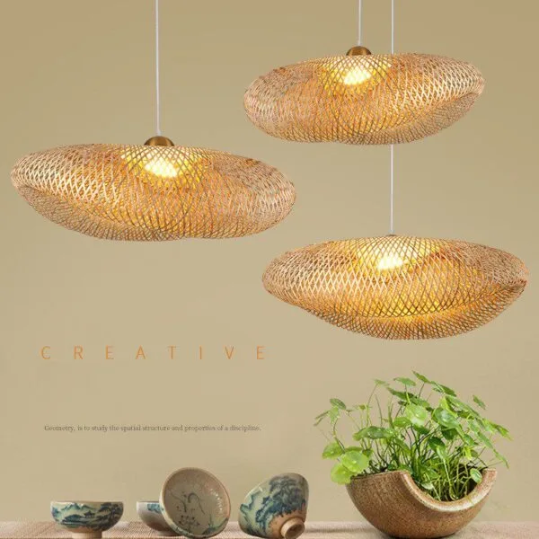 Curve the Stick Bamboo Pendant Light