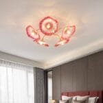 Red Blush (Ceiling) Glass Chandelier