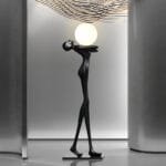 Humanoid Upturn(Resin Fiber) Floor Lamp